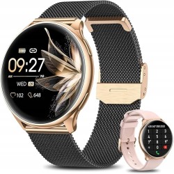 Outlet BANLVS G35 smartwatch Bluetooth czarnozłoty IP68 z 120 trybami sport