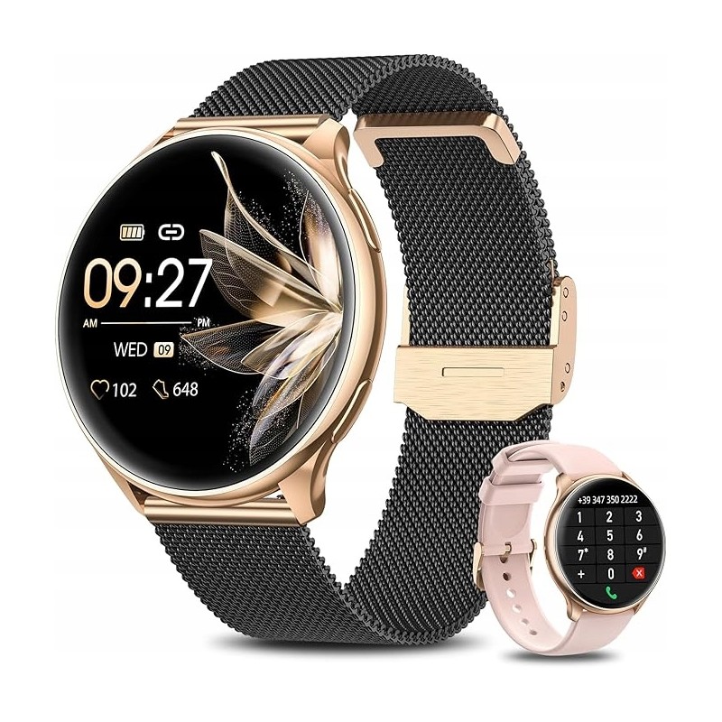 Outlet BANLVS G35 smartwatch Bluetooth czarnozłoty IP68 z 120 trybami sport