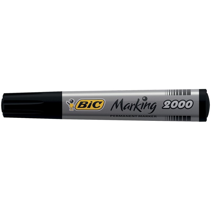 Outlet Zestaw Czarny Marker dekoracyjny czarny BIC 12 sztuk do pracy szkoły