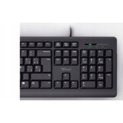 Outlet Zestaw Klawiatura i mysz Trust mechaniczna 24088 czarna ES QWERTY