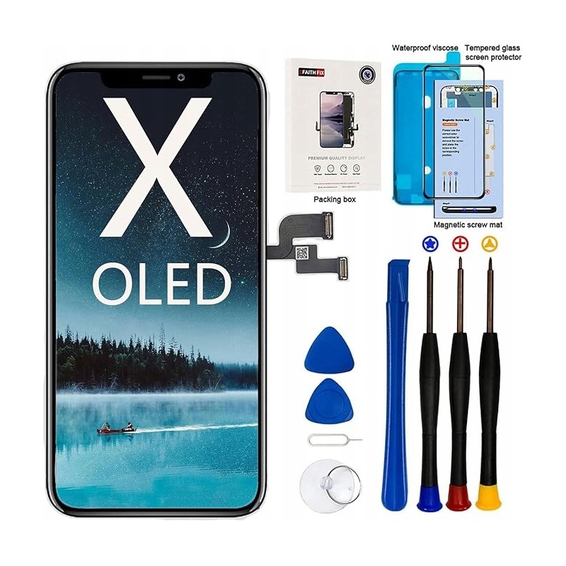 Outlet Zestaw wymiany wyświetlacza EFAITH IPHONE X wyświetlacz, narzędzia
