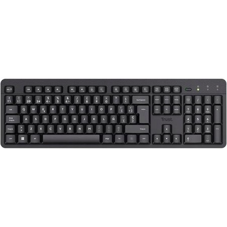 Outelt klawiatura bezprzewodowa OPIS Trust Ymo II Silent układ ES QWERTY