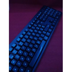 Outelt klawiatura bezprzewodowa OPIS Trust Ymo II Silent układ ES QWERTY