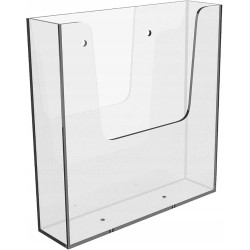 Outlet OPUS 2 stojak na ścianę format A5 transparentny plastik pionowy home