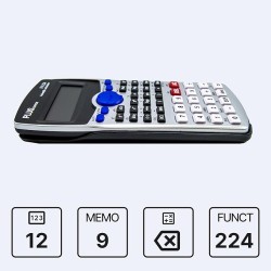 Outlet kalkulator naukowy Plus Office szary/czarny funkcje FX-224 OPIS math