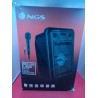 Outlet Głośnik przenośny NGS Roller Lingo czarny 20W z kimrofonem karaoke
