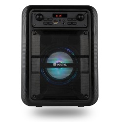 Outlet Głośnik przenośny NGS Roller Lingo czarny 20W z kimrofonem karaoke