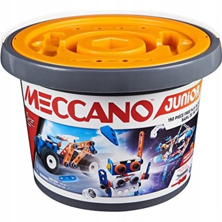 Wiadro z klockami Meccano Junior 150el. OUTLET OPIS