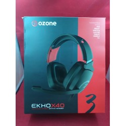 Outlet Słuchawki nauszne Ozone OZEKHOX40 czarne z mikrofonem dla graczy
