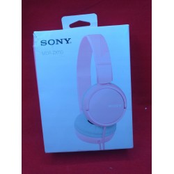 Uszkodzony Słuchawki nauszne Sony MDR-ZX110 róż/szary OPIS przewodowe gamer