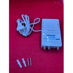 Wzmacniacz antenowy Edison LIA-200 DVB-T/T2 filtr 5G LTE 12-24db 104dBmV