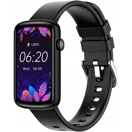 Outlet LYNN2 Smartwatch 1,47" Tracker Tętno Saturacja Sen Android OS CZARNY