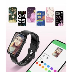 Outlet LYNN2 Smartwatch 1,47" Tracker Tętno Saturacja Sen Android OS CZARNY