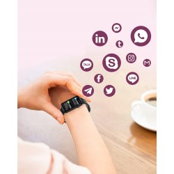 Outlet LYNN2 Smartwatch 1,47" Tracker Tętno Saturacja Sen Android OS CZARNY