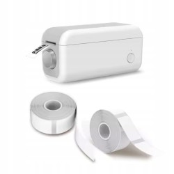 Outlet Mini drukarka do etykiet NK WP9526 szara z wkładem etykieciara apka