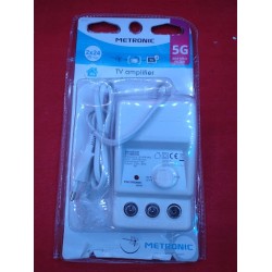 Outlet Wzmacniacz telewizyjny FM/VHF Metronic 432187 biały amplifiy TV OPIS