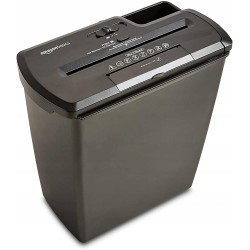 USZKODZONY NISZCZARKA AMAZON BASICS PAPIER I KARTY 8 ARKUSZY W PASKI czarne