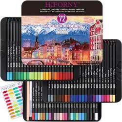Outlet Zestaw HIFORNY 72 kredek, 52 kolory, do kolorowania i rysowania