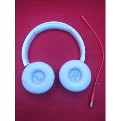 Outlet Słuchawki bezprzewodowe nauszne JBL Tune 670NC biała kolorystyka BT