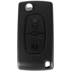 PHONILLICO Zamiennik kluczyka do Peugeot 2 przyciski bez gniazda baterii