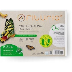 Outlet Papier recyklingowy A4 250 sztuk ekologiczny Fituria80 gr/m do biura