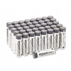 Outlet Bateria alkaliczna AmazonBasics AA (R6) 45 sztuk szary kolor amazon
