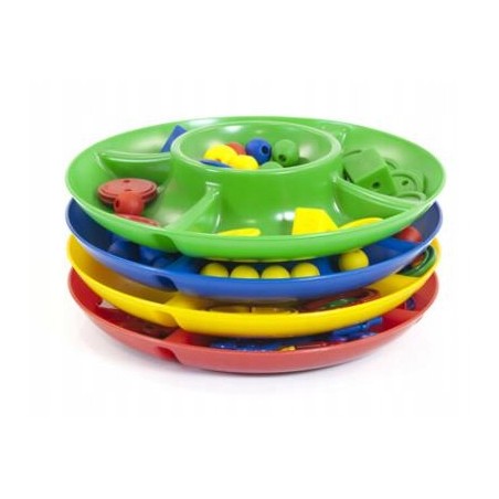 Uszkodzone Miniland zabawki dla dziecka plastikowe OPIS tacki do sortowania