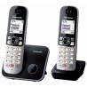USZKODZONY Zestaw 2 szt. Telefon Bezprzewodowy Panasonic KX-TG6852SPB black