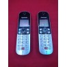 USZKODZONY Zestaw 2 szt. Telefon Bezprzewodowy Panasonic KX-TG6852SPB black
