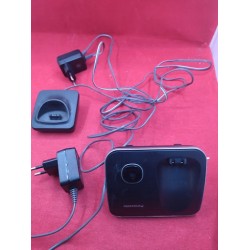 USZKODZONY Zestaw 2 szt. Telefon Bezprzewodowy Panasonic KX-TG6852SPB black