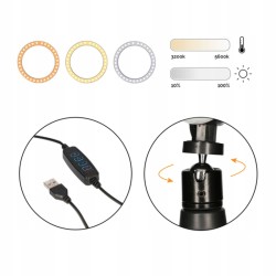 Outlet Trójnóg Przenośny Studio Live KSIX LED 14W temperatura 3000 - 5800K