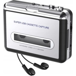 Outlet Walkman Odtwarzacz Kaset Przenośny RETRO Konwerter + Słuchawki