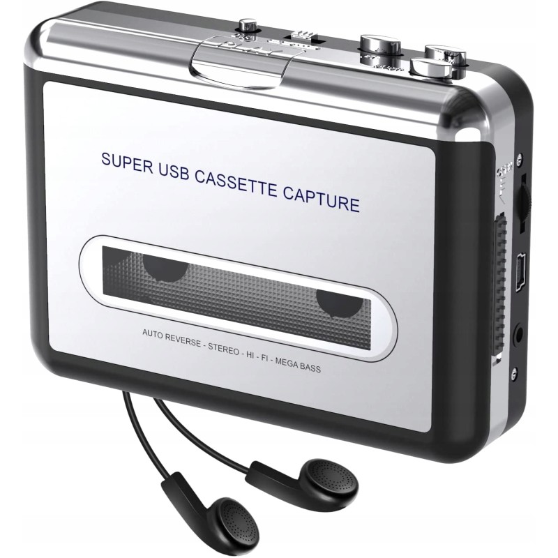 Outlet Walkman Odtwarzacz Kaset Przenośny RETRO Konwerter + Słuchawki Outlet Walkman Odtwarzacz Kaset Przenośny RETRO Konwerter + Słuchawki