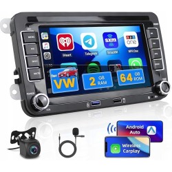 Outlet Hikity 2+64GB Android 13 Wireless VW Golf 5 Golf 6 Skoda Passat OPIS