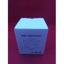 Outlet Kostka do kontaktu nocne światełko rozszerzenie czarna night light