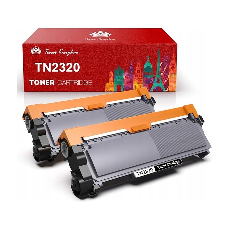 Outlet Zestaw 2 szt. tonerów do drukarki Brother TN2320 OPIS kartridż black