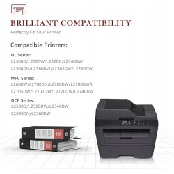 Outlet Zestaw 2 szt. tonerów do drukarki Brother TN2320 OPIS kartridż black