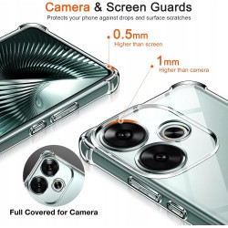 IVoler Etui do Xiaomi Poco F6 5G, przeźroczyste plecki amortyzujące upadek