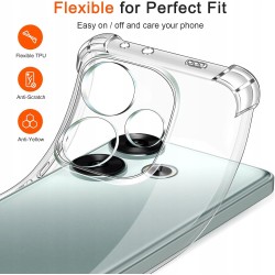IVoler Etui do Xiaomi Poco F6 5G, przeźroczyste plecki amortyzujące upadek