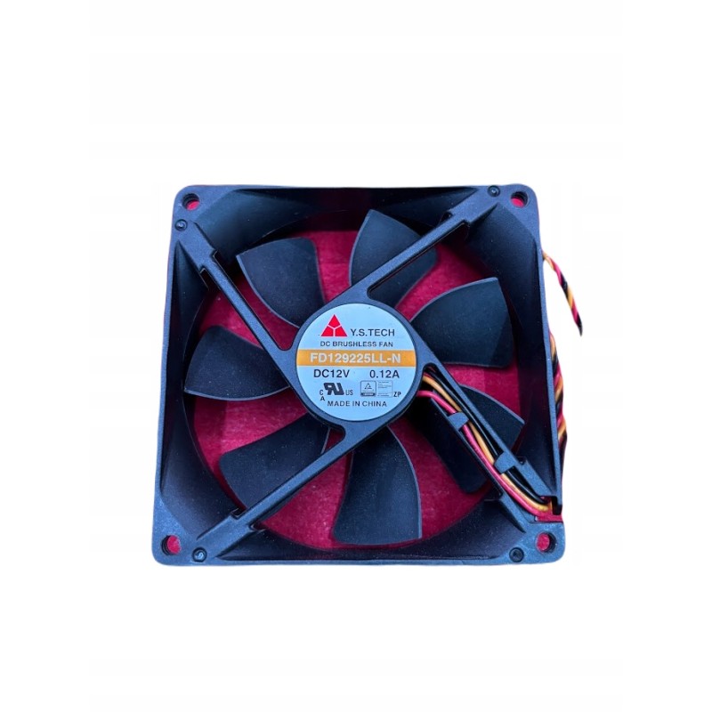Outlet Wentylator osiowy YS TECH FD129225LL-N(1A3K), 12 V/DC, 64.74 m³/h