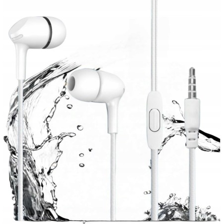 Outlet Słuchawki przewodowe ZHTAISOU douszne białe jack 3.5 mm