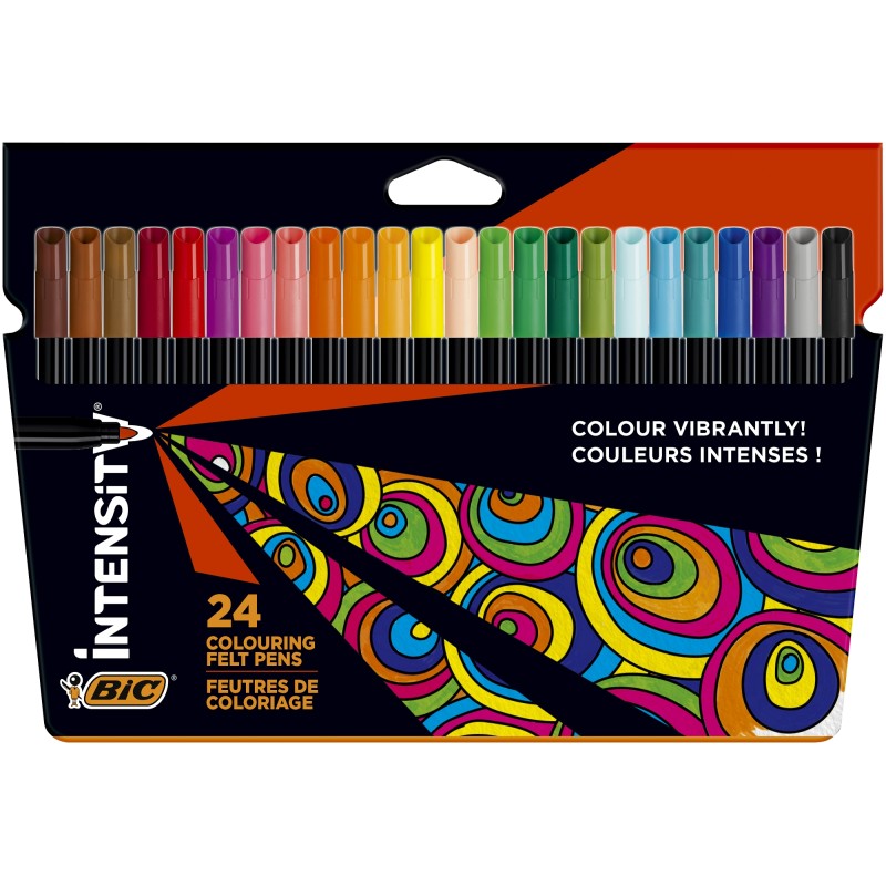 Outlet BIC INTENSITY UP PISAKI MAZAKI FLAMASTRY SZKOLNE PLASTYCZNEx24 color Outlet BIC INTENSITY UP PISAKI MAZAKI FLAMASTRY SZKOLNE PLASTYCZNEx24 color