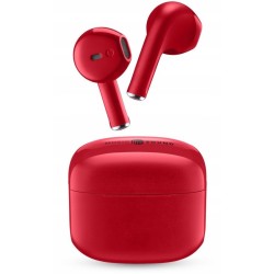 Outlet Słuchawki bezprzewodowe douszne Cellularline SWAG Bluetooth czerwony