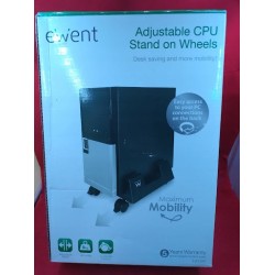 Outlet Stojak na komputer Ewent EW1290 z mobilny kółkami czarny serwerownia