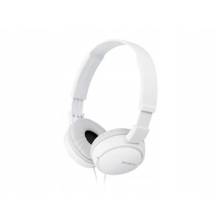 USZKODZONY Słuchawki nauszne Sony MDR-ZX110AP białe podwójny kabel Jack