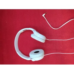 USZKODZONY Słuchawki nauszne Sony MDR-ZX110AP białe podwójny kabel Jack