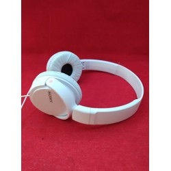 USZKODZONY Słuchawki nauszne Sony MDR-ZX110AP białe podwójny kabel Jack