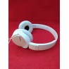 USZKODZONY Słuchawki nauszne Sony MDR-ZX110AP białe podwójny kabel Jack