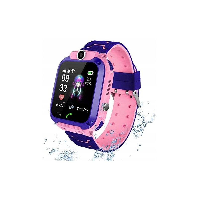 Uszkodzony PTHTECHUS X6 Smartwatch Dziecięcy różowo-fioletowy multi-funkcje Uszkodzony PTHTECHUS X6 Smartwatch Dziecięcy różowo-fioletowy multi-funkcje