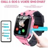 Outlet Smartwatch dla dzieci JUBUNRER różowy wodoodporny IP68 SOS zegar gry